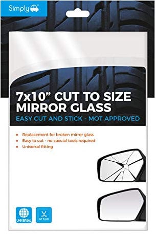 Simply CMG02 7x10 Cut to Size Mirror Glass, Silver