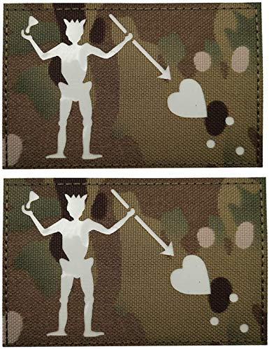 Glow Dark Edward Teach Blackbeard Piratenflaggen-Patch – taktische Militär-Abzeichen dekorative Applikationen – Klettverschluss auf der Rückseite (c)