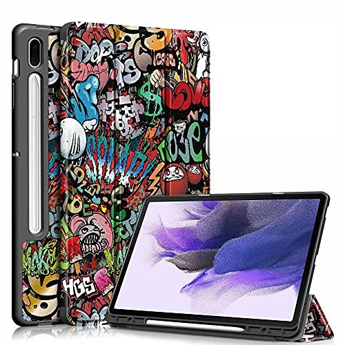 Acelive Funda para Samsung Galaxy Tab S8 Plus 2022 12.4 Pulgadas/Tab S7 FE 2021 / Tab S7 Plus 2020 TPU Carcasa con Portalápices