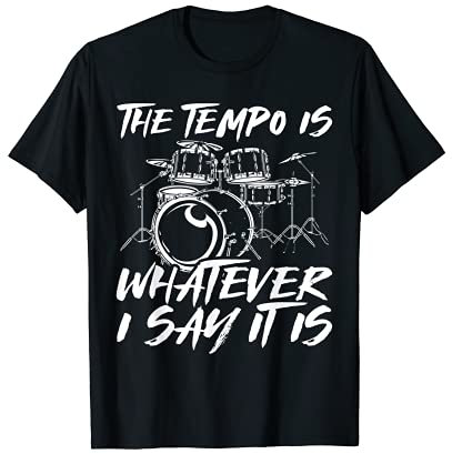 Drummer Rock Band Musiker Schlagzeuger Lustiges Schlagzeug T-Shirt