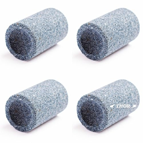 4 Stück Marken Sharpening Stones THOR-DARTS, Sandstein Schleifsteine für Steeldart-Spitzen, 4pcs round Darts Sharpener, Sharpening Stones for Steel Tip Darts, Dart Stahlspitzen Schleifer