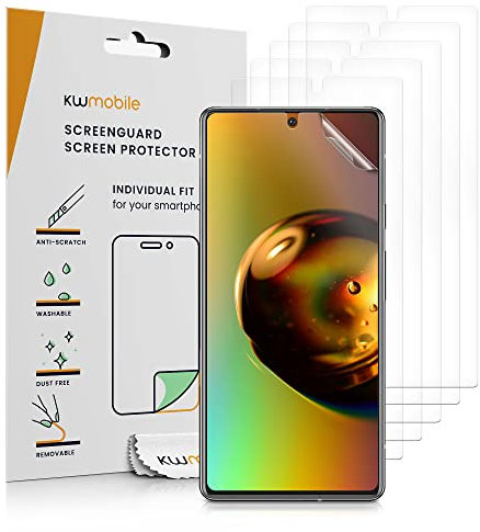 kwmobile 6X Displayschutzfolie kompatibel mit Google Pixel 6a Folie - klare Schutzfolien Set in transparent