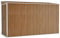 vidaXL Wand Geräteschuppen Kunststoffgriff mit Sperrfunktion Gerätehaus Gartenhaus Gartenschuppen Schuppen Braun 118x288x178cm Verzinkter Stahl