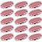 Westmark 15 Schraub-/Twist-Off-Deckel für Einmachgläser, rund, ø 63 mm, Weißblech, Rot-Weiß, Karriert, 409722E3