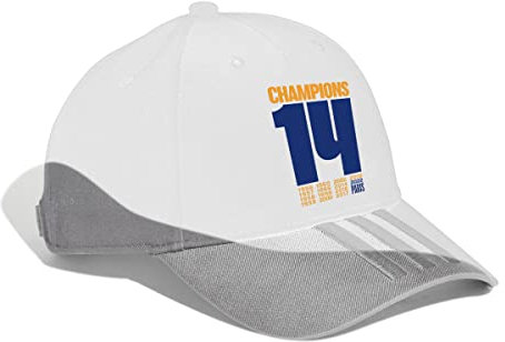 Real Madrid RM UCL Champ C Gorra, Unisex Adulto, Blanco, Talla Única