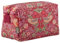 William Morris At Home Strawberry Thief Trousse de Toilette Rouge Framboise Taille M | Articles de Toilette et Produits de beauté | Cuir Vegan | Imprimé Voleur de Fraises | Cadeau de Voyage Parfait