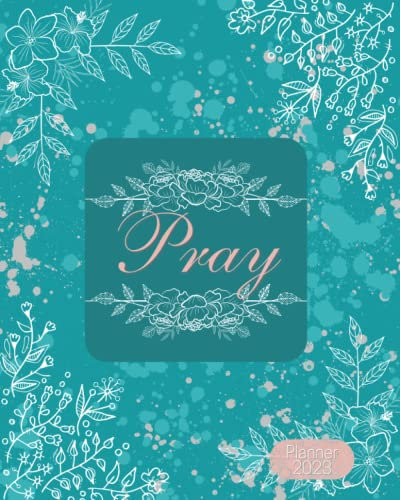 Christian Planner 2023: 365 Bible Journal 8x10, Lay Flat, Daily tracker: Calendar for Women: Pray 2 Cor 5:7, Gift