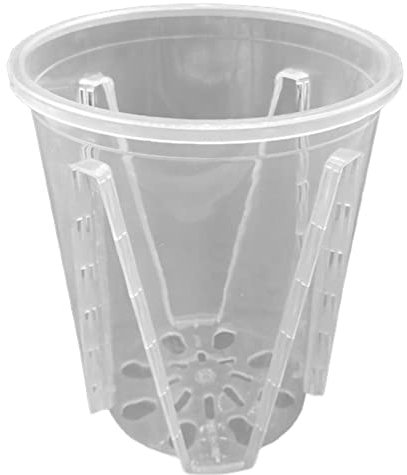 Pots de fleurs d'intérieur de 10 à 25 cm de diamètre - En plastique respirant avec trous de drainage - Pour bureau, gargarisme, maison, balcon - 21 cm