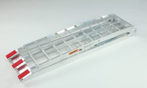The Ramp People Folding Loading Motorbike Ramp with Legs 2260mm x 282mm x 680kg Silver Aluminium