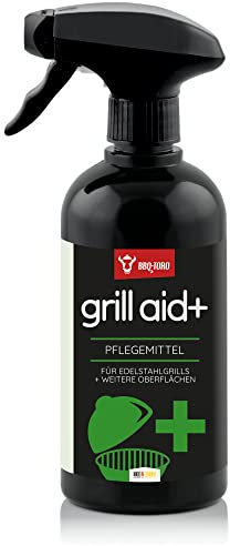 BBQ-Toro Spray d'entretien Grill aid+ | 500ml | Soins pour Les Surfaces en Fonte et en Acier INOX | Soins pour cuisinières électriques et à gaz, Grills sphériques et Grills en Acier INOX, Fonte