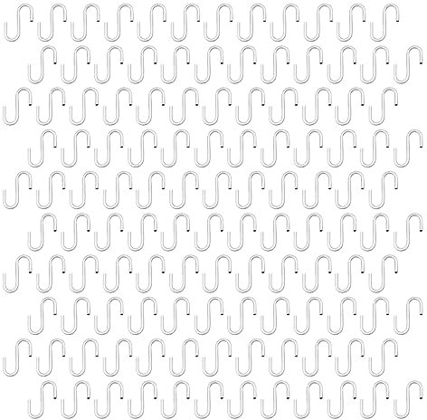 XINGSUI 120 Pezzi Ganci a S,Ganci Cucina a S,per utensili da cucina, ufficio, bagno, armadio, officina, garage, ufficio, casa