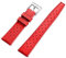 Niziruoup Uhrenarmbänder 20mm Tropical Original FKM Fluorkautschuk Armband mit Schnellverschluss Belüftete Weiche Langlebig FKM Kautschuk Ersatzarmbänder, Uhrenarmband für Uhr, Gummi, Rot