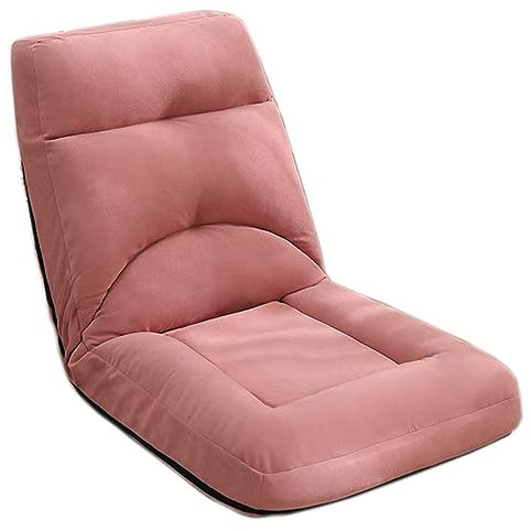 XLIHAWY Canapé Au Sol, Pliant Chaise De Sol en Éponge À Mémoire De Forme, Angle Réglable Canapé De Plancher pour Le Jeu De Lecture Méditer (Couleur : Rose, Taille : 22x20x25.6in)
