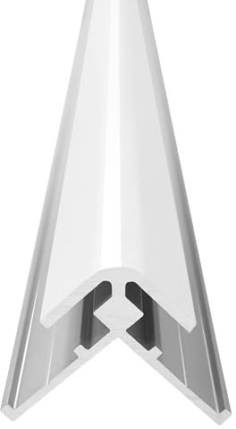 Profilé angle 90° extérieur pour panneau VIPANEL 3 mm - Blanc, hauteur 255 cm