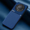 COMAKU Cover per Honor Magic5 Lite 5G/Magic 5 Lite, Ultrasottile PU + TPU Silicone Antiscivolo Antiurto Case Con Texture Bumper Custodia Cover - Blu