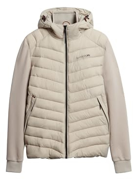 Superdry Herren Storm Hybrid Steppjacke mit Kapuze