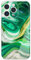 Berkin Arts Compatible with iPhone 11 Pro Case Clear TPU Cover Green Marble Design Geometric Artistic Colorful Expressive