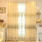 JTBDWOSK 2er-Set Europäische goldene Luxuxjacquard-Vorhänge für Schlafzimmer Wohnzimmer,Gold,245 * 140 cm