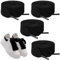 Vidacharmy 2 Paia Lacci Scarpe Piatti Larghi 20 mm, 120 CM Stringhe Scarpe Ricambio, Stringhe Larghe per Scarpe Sportive, Scarponcini, per Adulti e Bambini - Nero