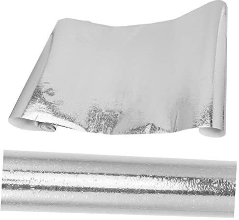 Ölfester Küchenaufkleber Selbstklebend, Silberner Pvc Wandaufkleber