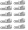 Air Diesel Parking Heater Exhaust Pipe P Clip Steel 24mm-28mm galvanized sheet Material Automotive Replacement Parts For Webasto for Car Truck Van Bus(10PCS)