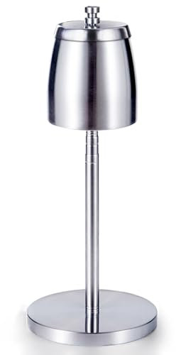 Aschenbecher, Standaschenbecher, Verstellbarer Aschenbecher für den Außenbereich, Aschenbecher aus Edelstahl mit Deckel, für die Dekoration zu Hause oder im Büro(Large)