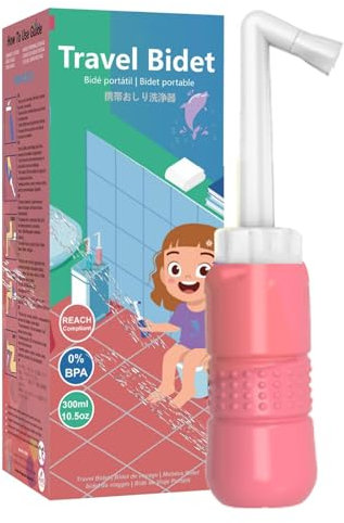 Pulvérisateur de bidet de voyage, flacon pulvérisateur périnéal | Bidet personnel de 300 ml - Bidet rechargeable USB, bouteille périnéale pour les soins post-partum et périnéaux