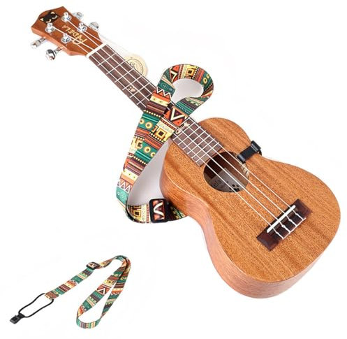 Tracolla per Chitarra, Resistente, Comoda, Tracolla Etnica Regolabile per Chitarra, per Chitarra elettrica Acoustic Folk, Miglior Regalo per Bambini, Uomini e Donne Chitarristi