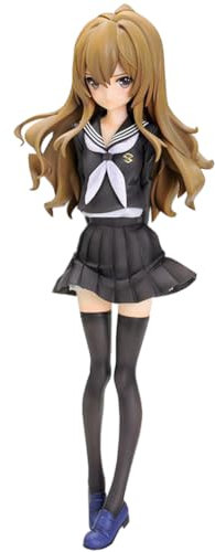Gooyeh AisakaTaiga Figur Statuen Illustration Figur Schöne Mädchen Serie Figur 25 cm Original Gemälde Modell Schwarz Uniform PVC Desktop Collection Display Anime Geschenke für Fans