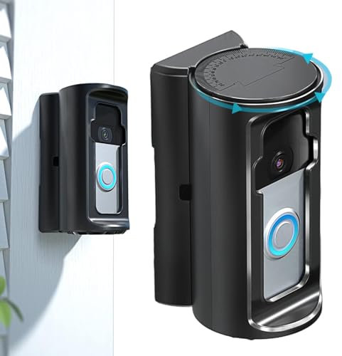 Ring Doorbell Mount - Anti Theft Doorbell, bliink Wireless Video | Video Doorbell Compatible with Adjustable No Drill Mounting Bracket Wedge Adapter Holder Accessories for Apartment Door