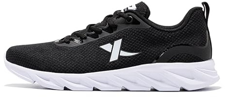 XTEP Herrenschuhe Sportsschuhe Sommer Freizeit Laufschuhe Atmungsaktive Stoßdämpfung Mesh-Schuhe Schwarz Size 44