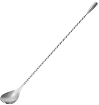 ULTECHNOVO Langer Edelstahl Kaffeelöffel Mit Griff Für EIS Und Bar Servierlöffel Für Desserts Und Getränke Hochwertige Verarbeitung Für Küche Und Party
