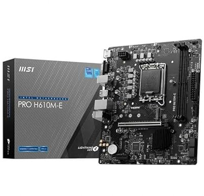 Placa Base mATX Pro H610M-E DDR5 Socket 1700, Ideal para ensamblaje de PCs de Alto Rendimiento y tareas multitarea.
