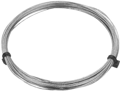 HARFINGTON 304 Stainless Steel Cable Wire Rope Kit 20FT (6M) Long 1/64 (0.5mm) Dia 7x7 Strand Core Aircraft Cable Marine Grade for Deck Railing System Outdoor Hanging Kit Garden