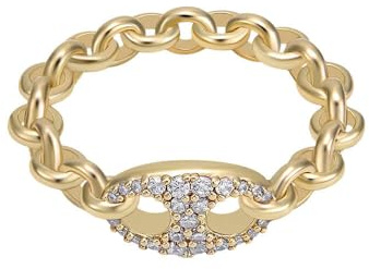 Emporio Armani Damen Gold-Ton Messing Ring, EGS32717105.5