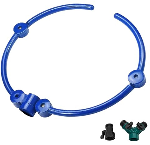 Toguma 360° Baumwasserring Gartenbewässerungssystem, verstellbare Sprinkler für Hof mit Y-Schlauchverteilern, Rasensprinkler-Bewässerungssystem für Garten, Outdoor, neue Bäume, Sträucher, Pflanzen