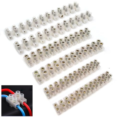 3A 15A 30A Electrical Connectors Module 12 Way Transparent Wire Terminal | Insulated conductive joining strips; reliable safe cable splicing units; for luminaire diy circuitry