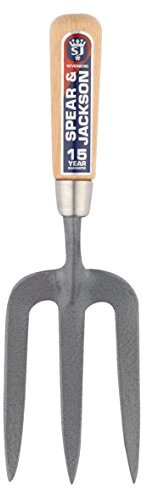 Spear & Jackson 4094NB Horca para Malas Hierbas de Carbono Neverbend con Mango de 5