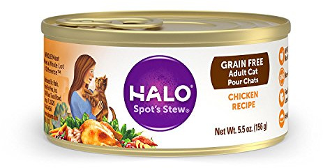 Halo Soft Pate Wet Cat Food, Real Chicken in Broth, 5.5 oz Can, 12-Pack