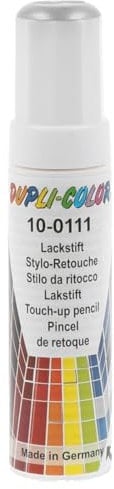 Dupli-Color 840203 Auto-Color-Lackstifte, 12 ml, AC Silber 10-0111 Metallic