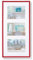 walther design Bilderrahmen rot 3x 10x15 cm Galerie mit Passepartout, New Lifestyle Kunststoffrahmen KV315R