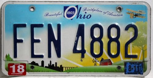 USA Nummernschild Ohio : Kennzeichen US License Plate : KFZ Metallschild - Autokennzeichen