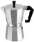 MSV 110017 Cafetière Italienne avec 12 Tasses Aluminium/Bakélite Noir 13 x 8,5 x 15 cm