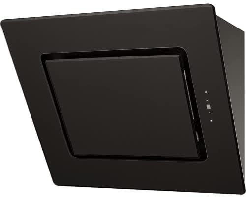 PKM 9040/60BZ Dunstabzugshaube | Schräghaube | Schwarzes Glas | 60cm Breite | Abluft | Umluft | LED-Beleuchtung | Energieeffizienzklasse A