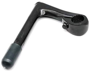 Fixed Singlespeed Classic zweiteiliger Lenker Vorbau 80mm zweiteilig 22,2 mm 25,4 150mm (Schwarz)