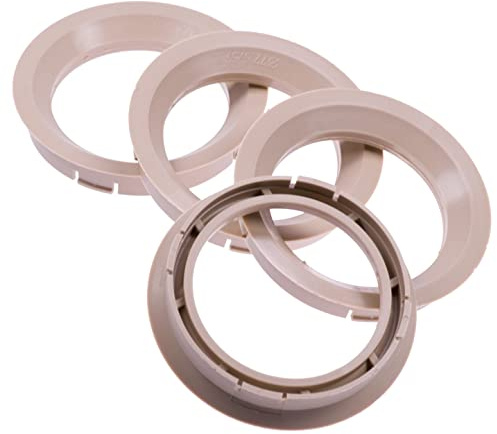 RKC 4X Zentrierringe 72,5 x 57,1 mm beige Felgen Ringe Made in Germany