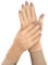 Von Ärzten Entworfen Damen Arthrose Handschuhe für Neurodermitis, Bequeme Fingerlose Kompressionshandschuhe, Mischung aus Baumwolle, Nylon und Elasthan, 1 Paar, Beige, M