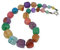 TreasureBay - Splendida collana da donna con pietre di agata e nessuno, colore: multicolore, cod. TBGEM01