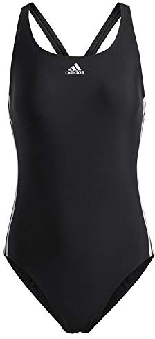 Adidas Damen FIT SUIT 3S Badeanzug FIT SUIT 3S, black/White, 40 (Herstellergröße: 46)