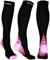 Physix Gear Kompressionsstrümpfe für Herren, Kompressionsstrümpfe für Damen, Reisen, Flugzeug, Schwangerschaft, Kompressionsmanschette für Damen, Schwarz / Pink, XX-Large